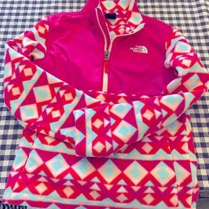 The north face girls fleece jacket size 7/8